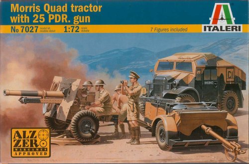 Go to product ITALERI 7027 - 1:72 Morris Quad Tractor w/ 25 pdr gun