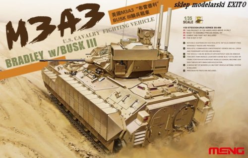 Go to product MENG MODEL SS006 - 1:35 U.S.Cavalry Fighting Vehicle M3A3 Bradley w/BUSK III