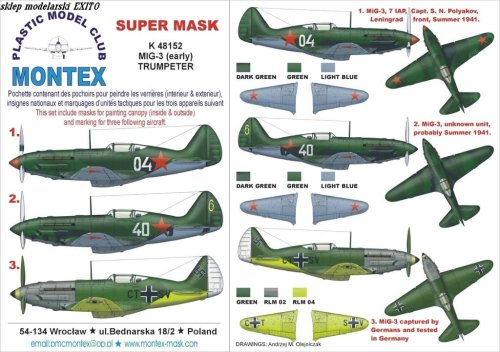 Go to product MONTEX K48152 - 1:48 MiG-3 early