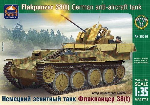 Go to product ARK MODELS 35010 - 1:35 Flakpanzer 38(t) German anti-aircraft tank