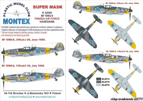 Go to product MONTEX K32055 - 1:32 Bf-109 G6 (Finland)