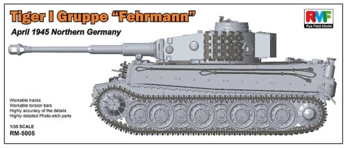 Go to product RYE FIELD MODEL 5005 - 1:35 Tiger I Gruppe Fehrmann