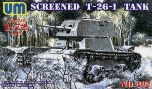 UNIMODELS 402 - 1:72 T-26-1E with conical turret and add-on armor