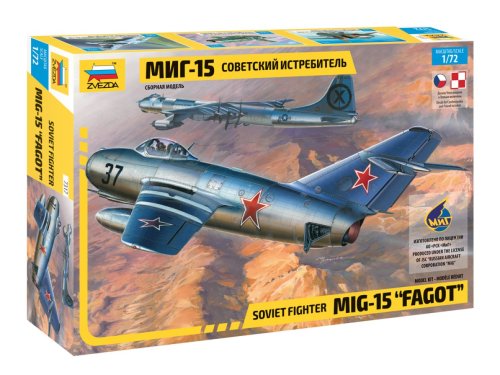 Go to product ZVEZDA 7317 - 1:72 MiG-15 Fagot - Soviet Fighter