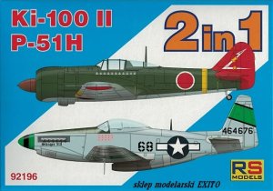 RS MODELS 92196 - 1:72 Ki-100 II & P-51 H