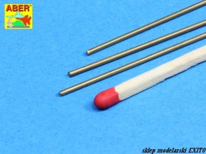 ABER BR11 - Brass round rods 1,10 mm length 250 mm x 3 pcs.