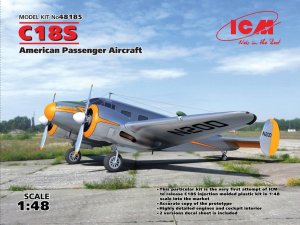 ICM 48185 - 1:48 C18S American Passenger Aircraft