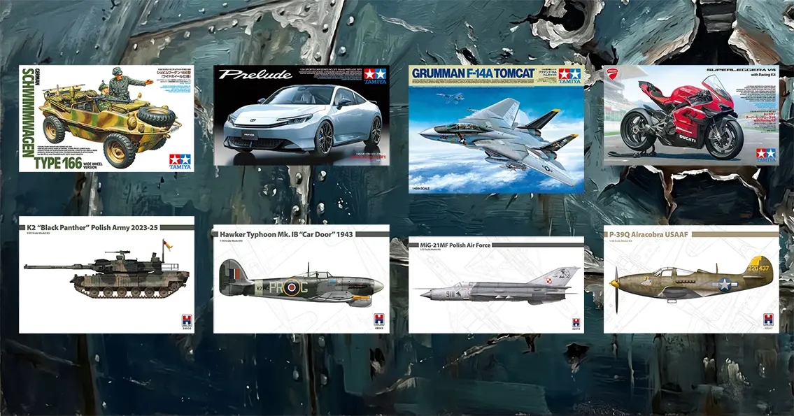 Tamiya & Hobby 200 plastic model kits