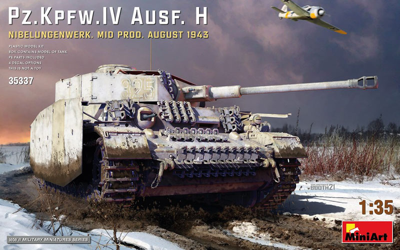 pz.kpfw.IV ausf H tank model kit in 1/35 scale
