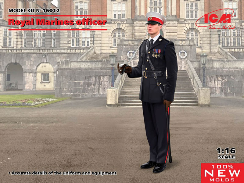 figure of british officer in 1/16 scale