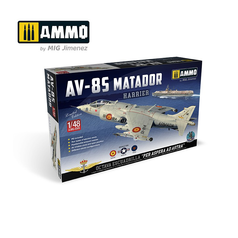 model kit of a spanish Harrier aircraft variant