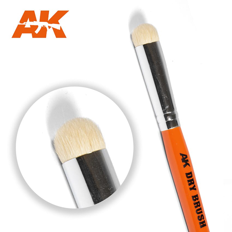 special brush for drybrushing technique