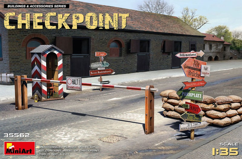check point model kit in 1/35 scale