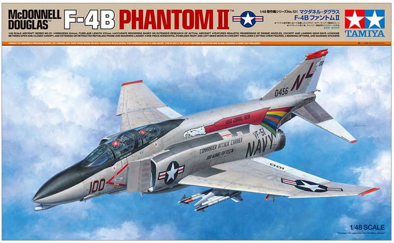 scale model kit phantom aircraft tamiya 1/48 scale