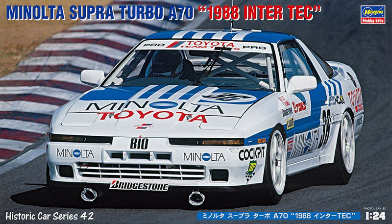 1/24 scale car model kit minolta supra