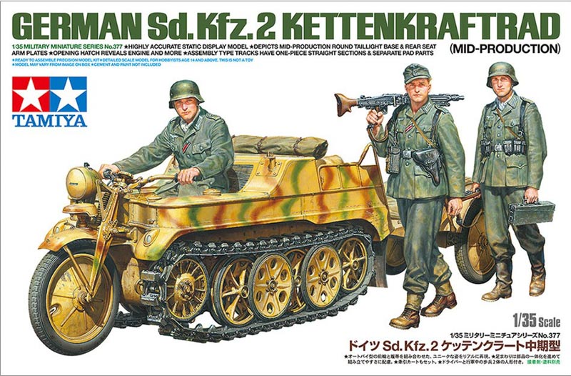 kettenkraftrad scale 1/35 model tamiya