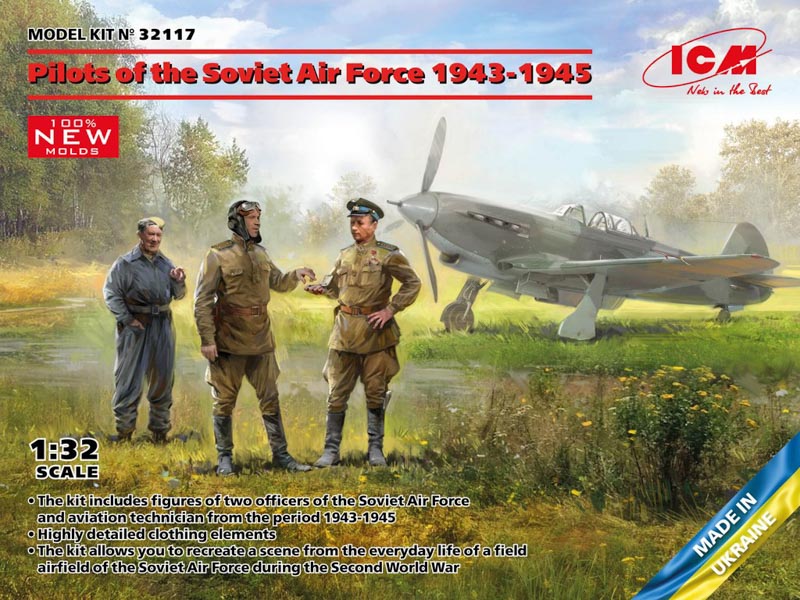 soviet pilots plastic figures
