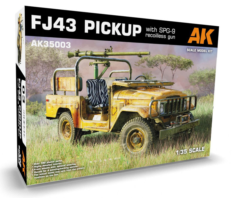 fj43 pickup car plastic kit