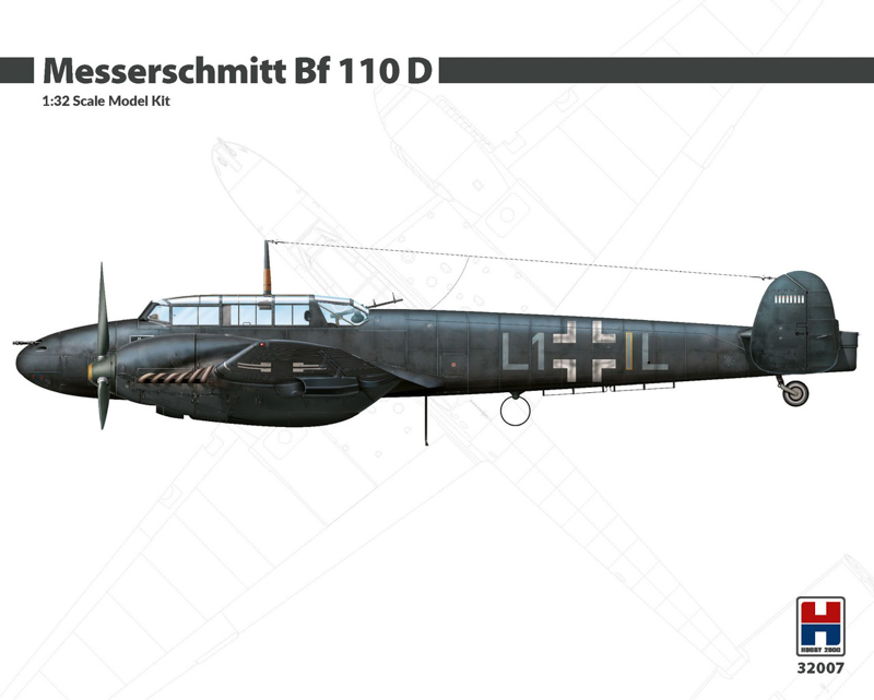 model samolotu messerschmitt 110