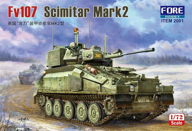 scimitar fv107 tank model kit
