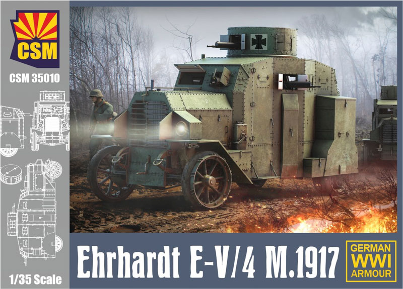 ehrhardt armoured car wwi model kit