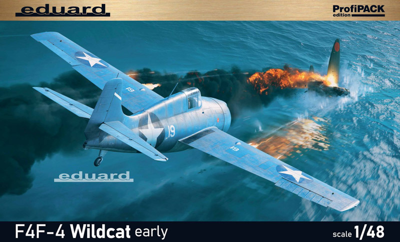 unassembled plastic model kit wildcat aircraft