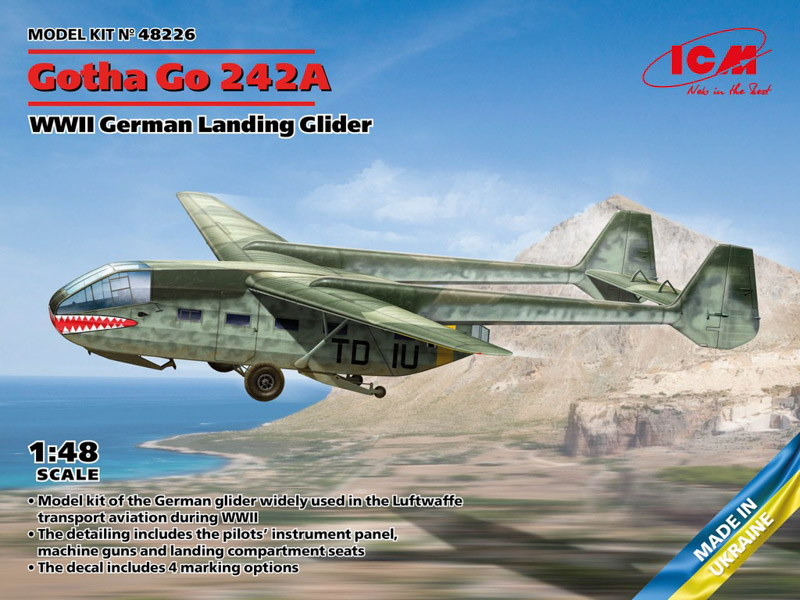 gotha glider unassembled plastic model kit