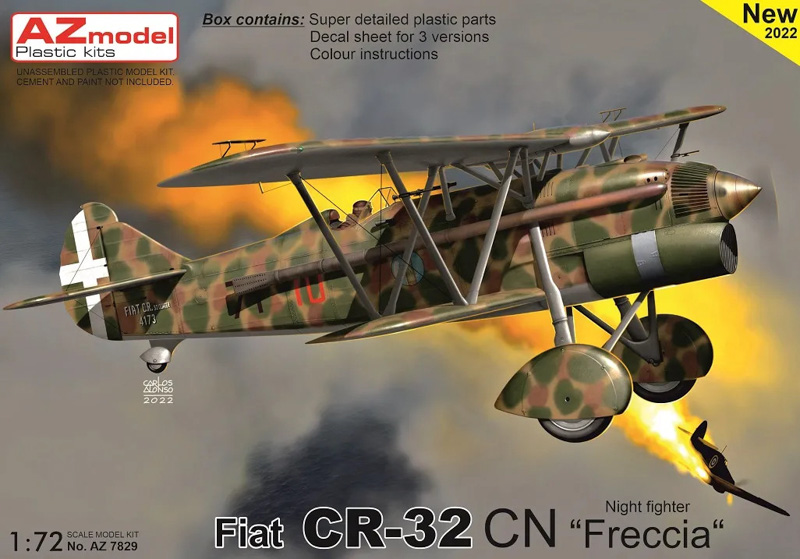 fiat cr.32 scale plastic model kit