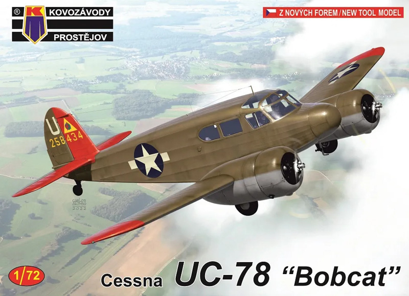 unassembled plastic model kit bobcat aircraft