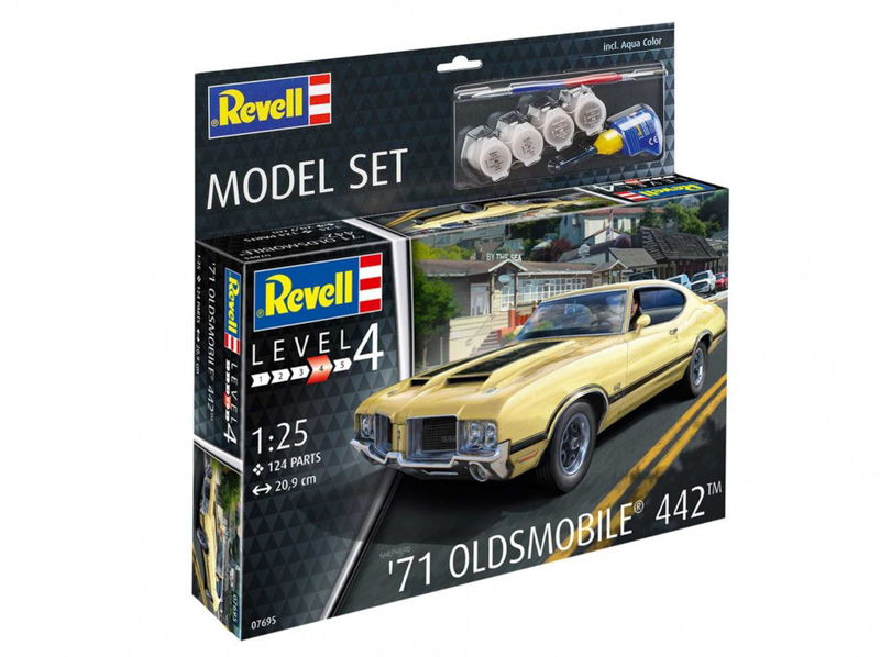 oldsmobile car scale model kit set