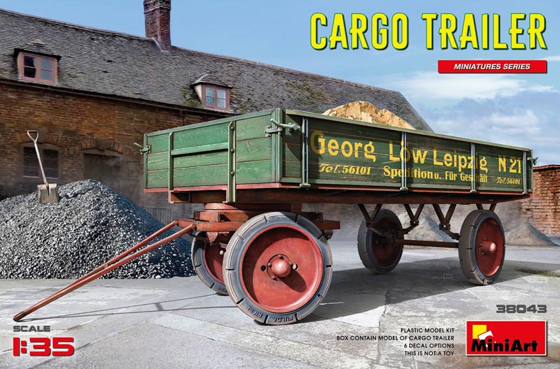 german cargo trailer model kit