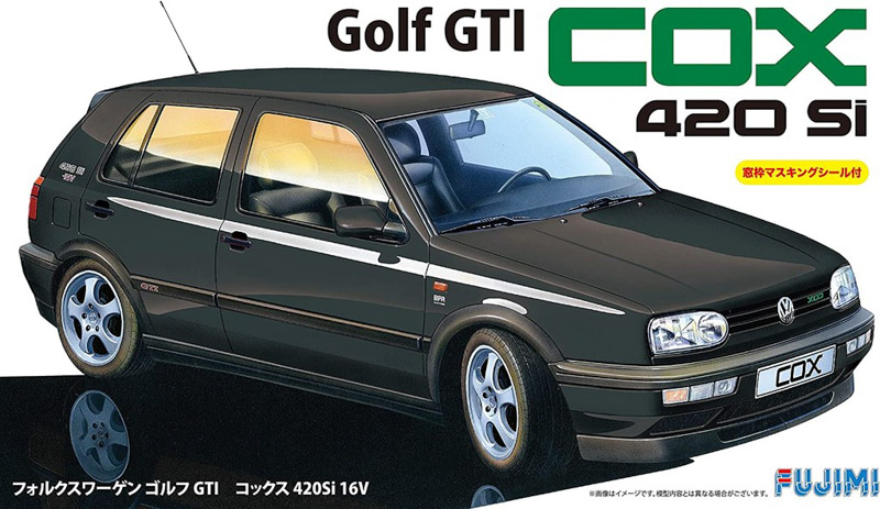 plastic scale car model kit Golf Cox