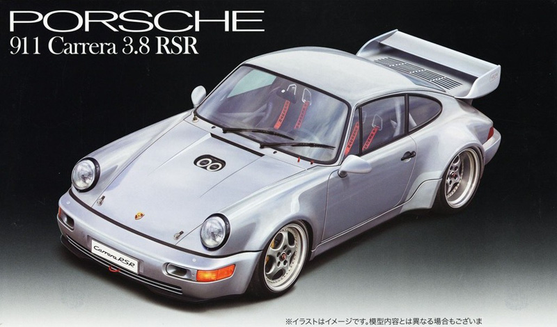 plastic scale car model kit Porsche Carrera