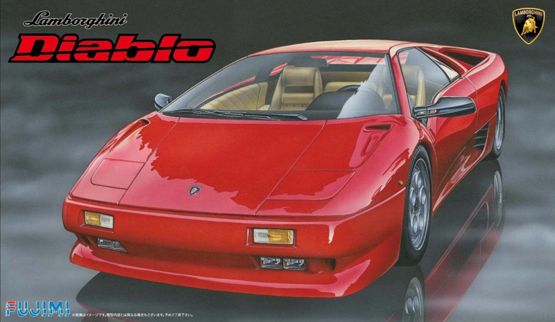 plastic scale car model kit Lamborghini Diablo
