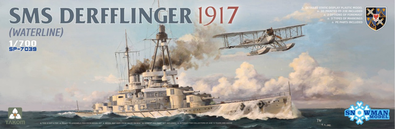 sms derfflinger 1917 warship model kit