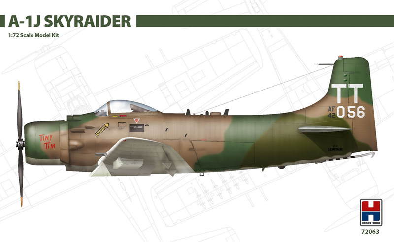 skyraider j aircraft model kit