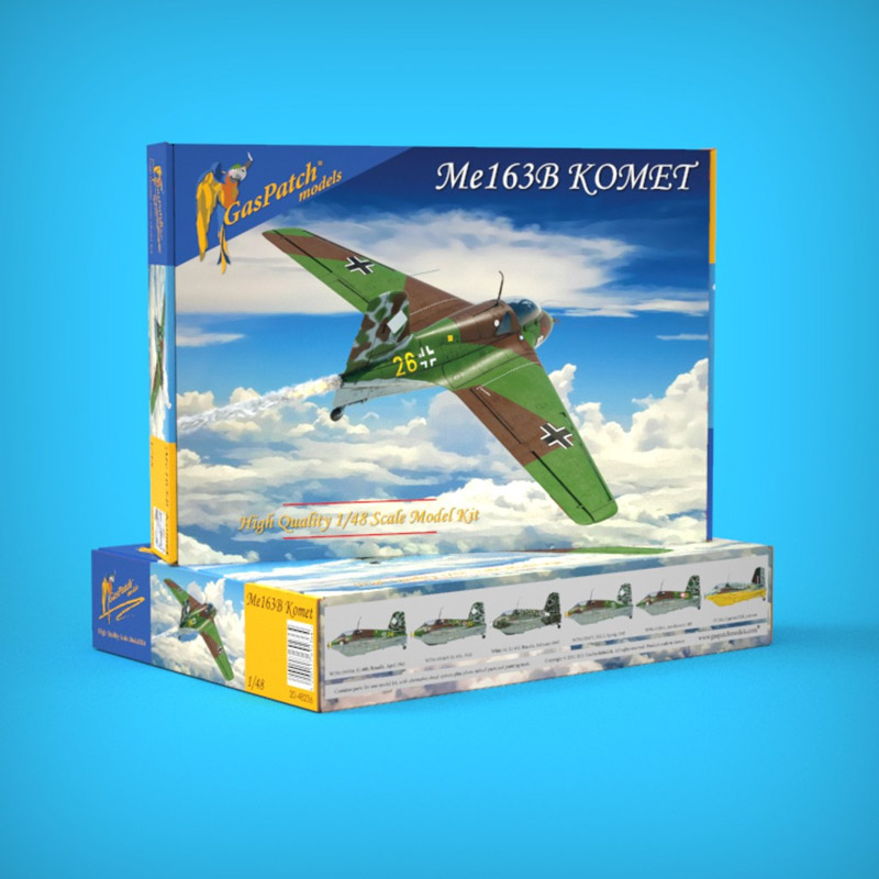 komet rocket aircraft scale model kit