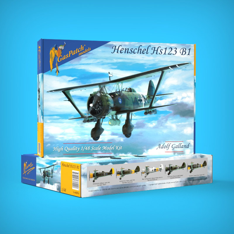 plastic model kit aircraft hs-123