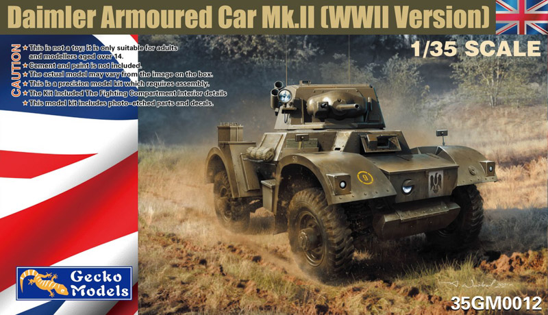 daimler mkii armoured car scale model kit