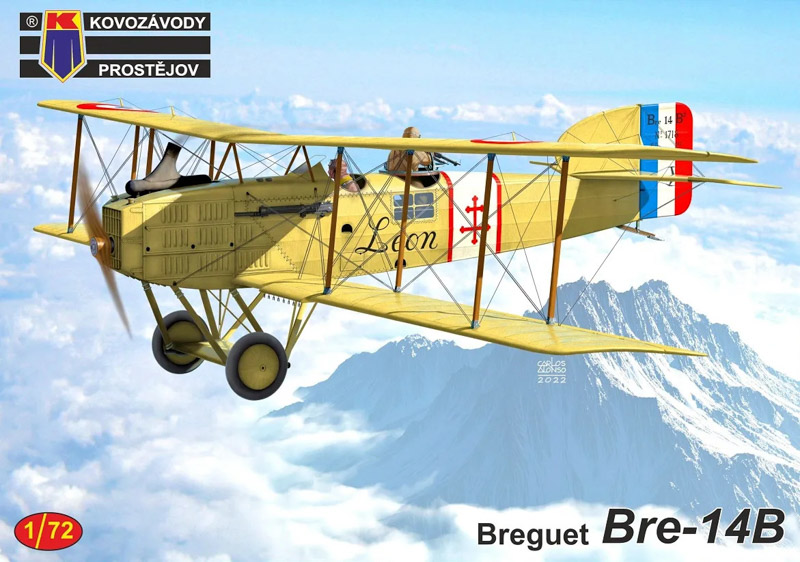 scale plastic model kit breguet bre-14b