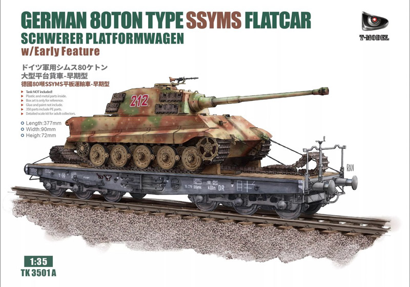 germant tank transport rail platform scale model kit