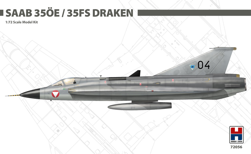 saab draken aircraft scale model