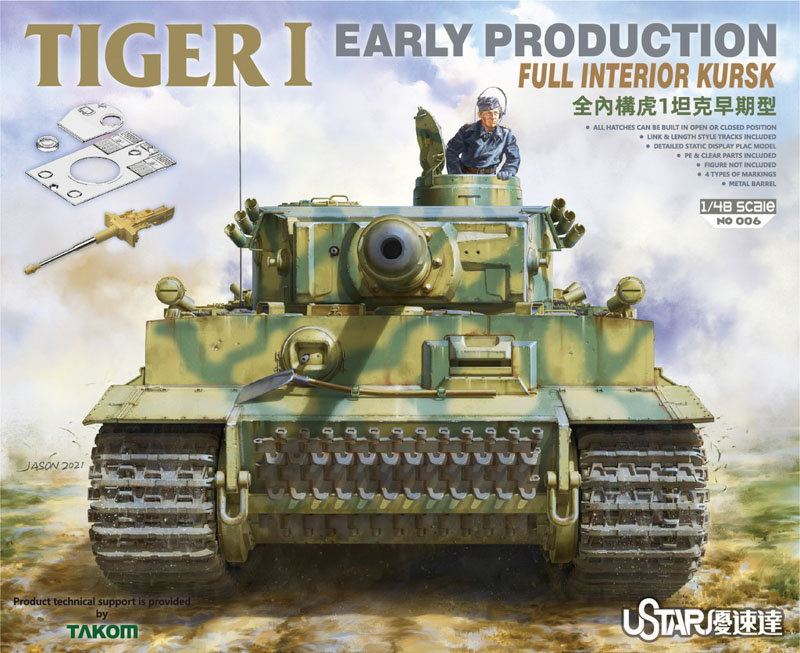 model czołgu tygrys w skali 1/48