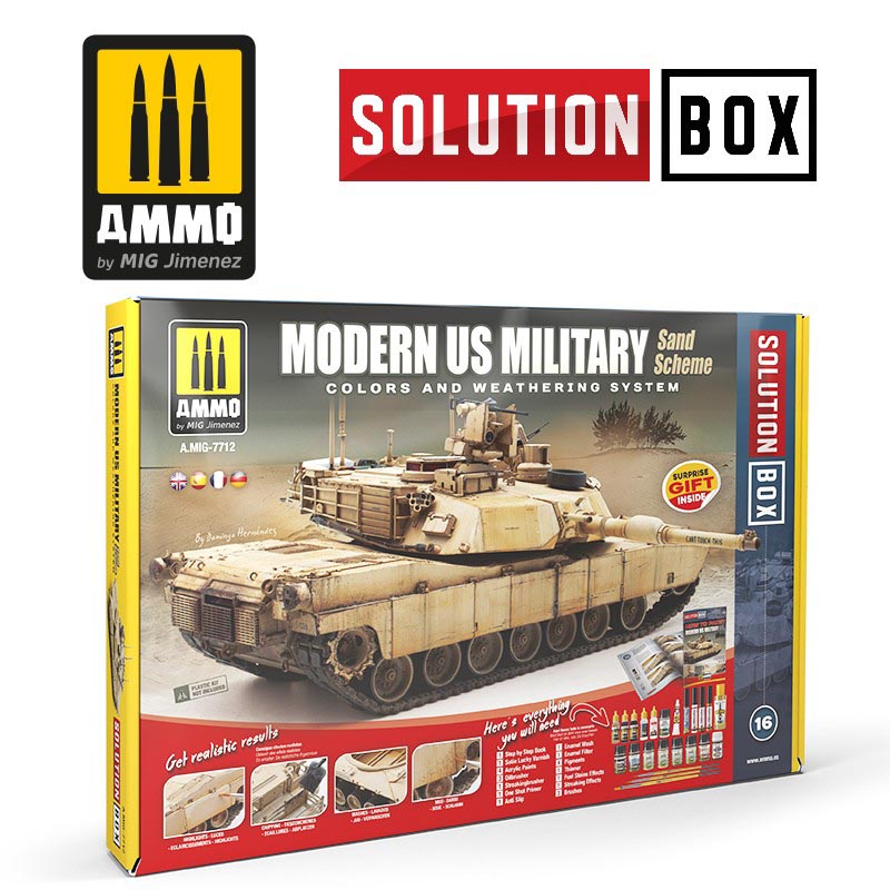 set for painting US desert vehicles