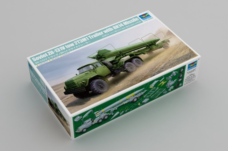zil truck with missile model kit