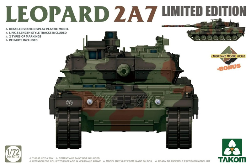 leopard 2a7 tank model kit