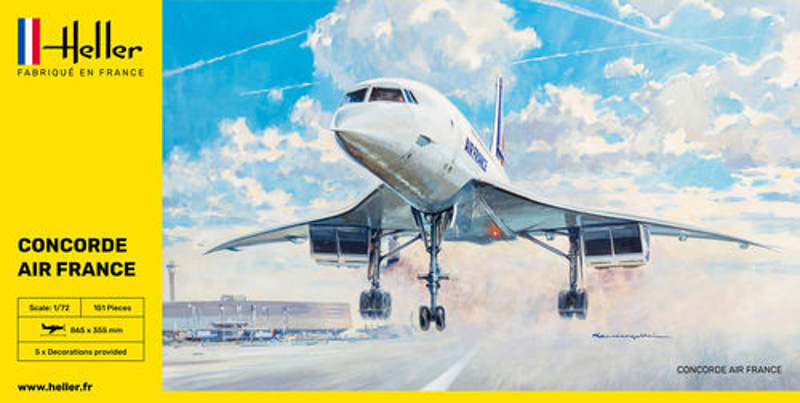 concorde airliner plastic model kit