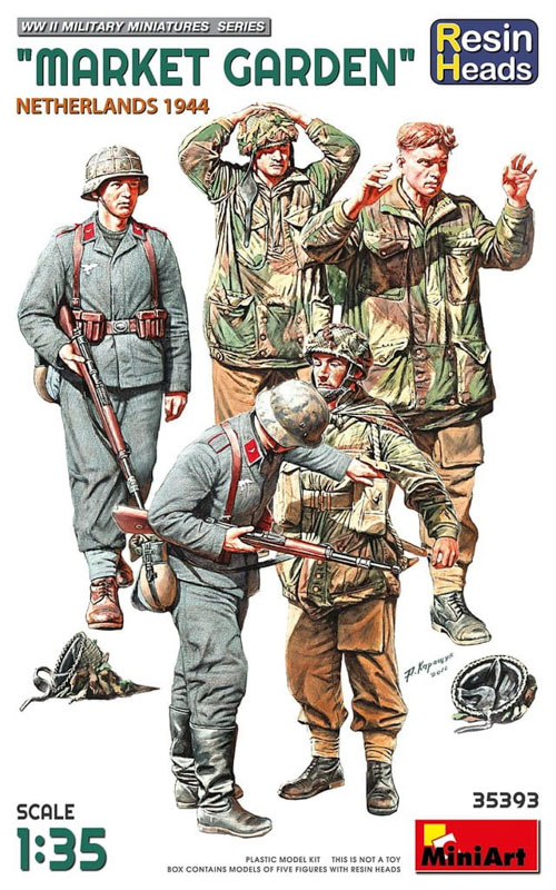 plastic figures soldiers from market garden operation