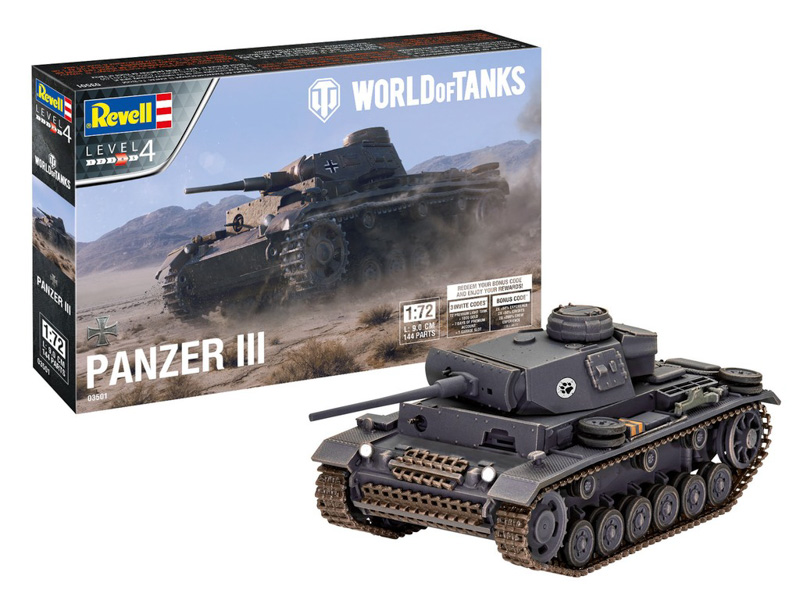 plastic model kit tank Pz.Kpfw.III WOT