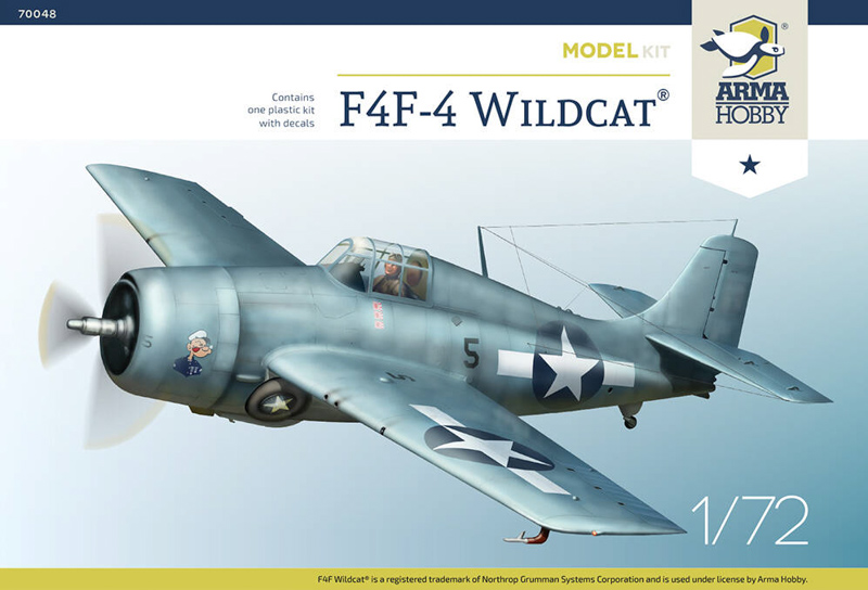 plastic model kit wildcat aircraft